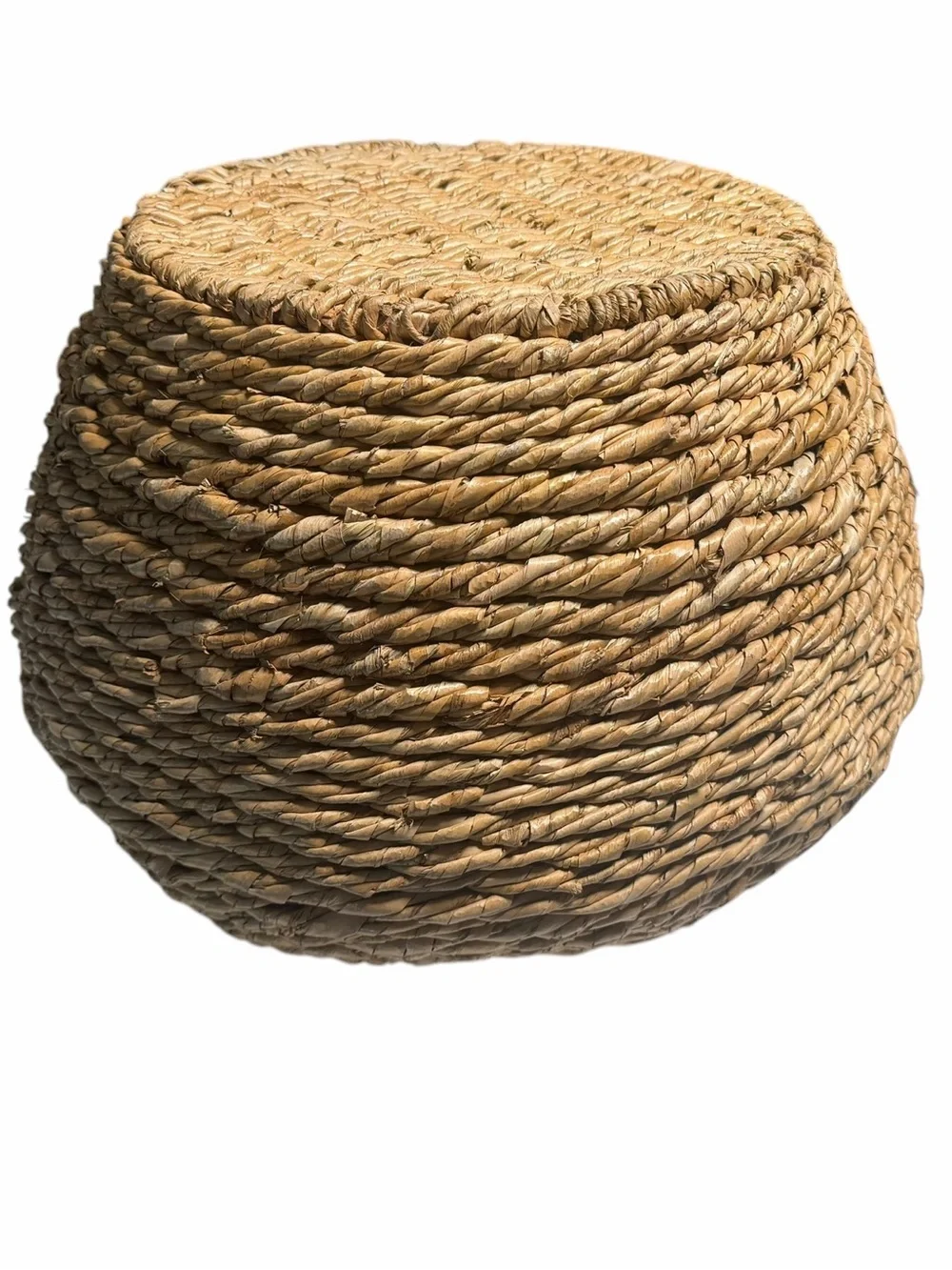 Crate&Barrel Woven Seagrass Decorative Basket Vase - Natural